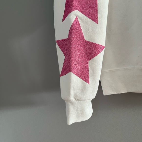 Glitter Pink Star Crewneck Sweatshirt - Picture 5 of 5
